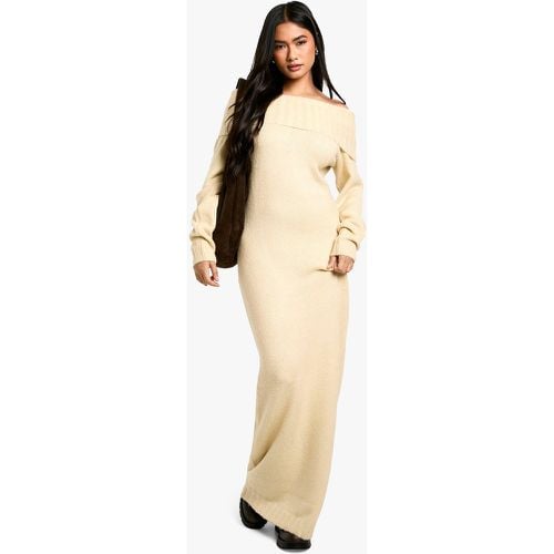 Vestido Jersey Maxi Premium Oversize Con Escote Bardot - boohoo - Modalova