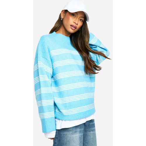 Maglione oversize a righe sottili - boohoo - Modalova