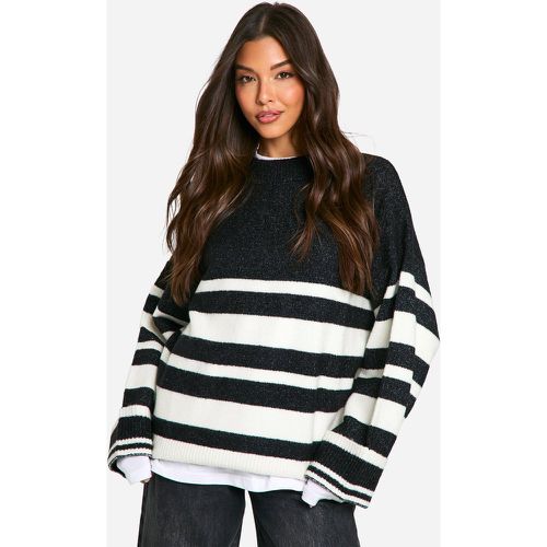 Jersey Oversize De Rayas Mixtas - boohoo - Modalova