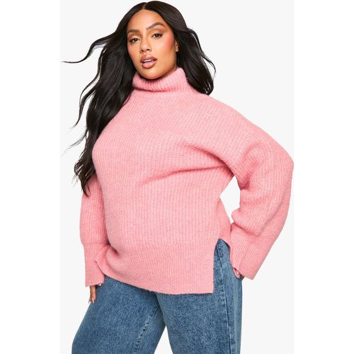 Jersey Plus Oversize De Punto Con Cuello Alto - boohoo - Modalova