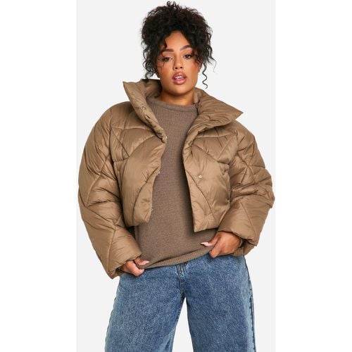 Cappotto piumino Plus Size trapuntato - boohoo - Modalova