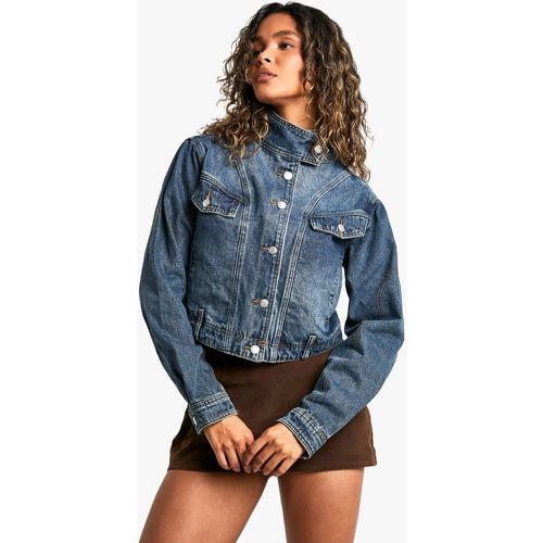 Chaqueta Vaquera Con Cuello Y Detalle De Costuras - boohoo - Modalova