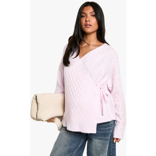 Cardigan scaldacuore Premaman in maglia intrecciata morbida - boohoo - Modalova