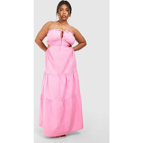 Plus Tiered Maxi Dress, Pink - boohoo - Modalova