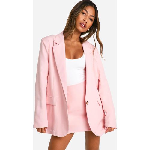 Blazer oversize rilassato, Pink - boohoo - Modalova