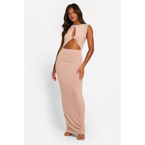 Vestido Maxi Con Nudo Y Abertura - boohoo - Modalova