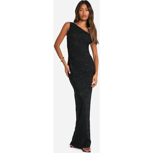 Vestito maxi in jacquard a fiori con spalline attorcigliate - boohoo - Modalova