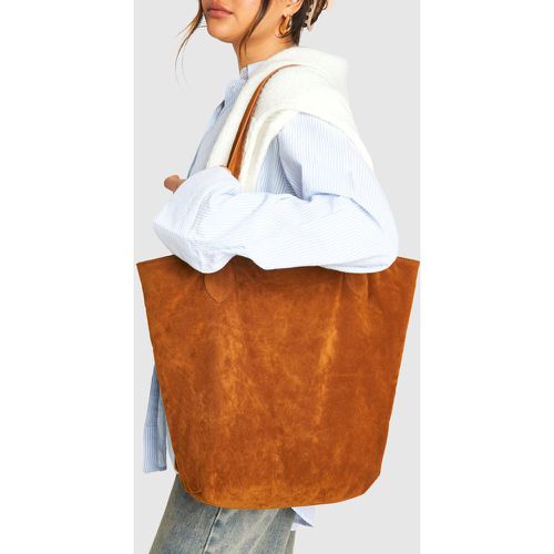 Bolso Tote De Ante Sintético - boohoo - Modalova