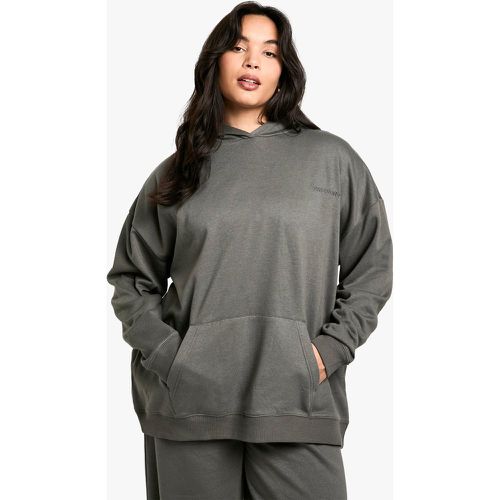 Sudadera Plus Oversize Con Capucha Y Bordado Dsgn Studio - boohoo - Modalova