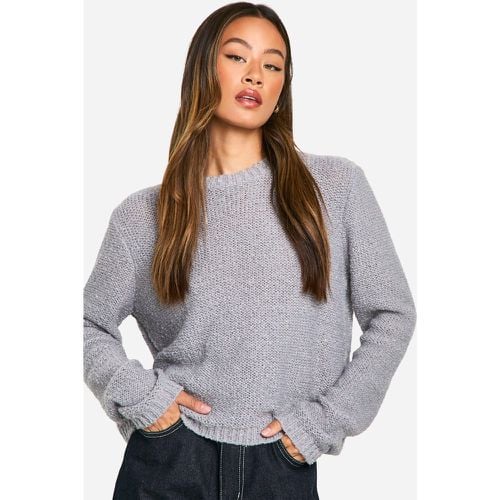 Jersey Tall De Punto Buclé, Gris - boohoo - Modalova