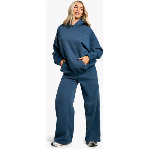 Felpa oversize con ricamo Dsgn Studio e cappuccio ampio - boohoo - Modalova