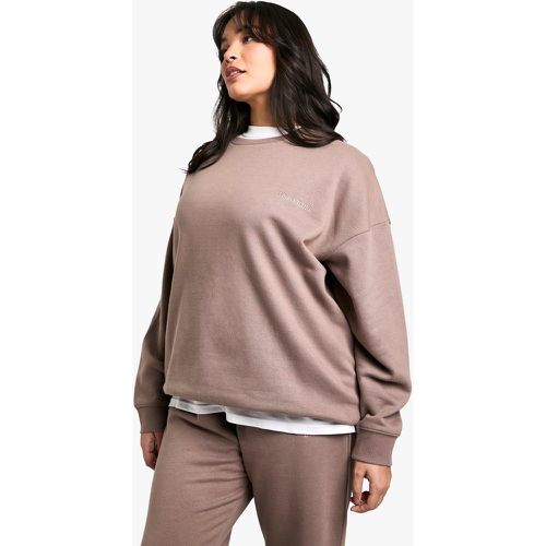 Sudadera Plus Oversize Con Bordado Dsgn Studio - boohoo - Modalova