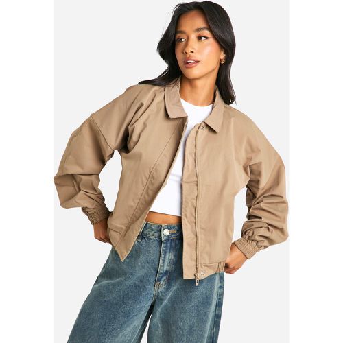 Giacca Bomber Petite oversize - boohoo - Modalova