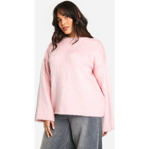 Jersey Plus De Punto Mullido, Pink - boohoo - Modalova