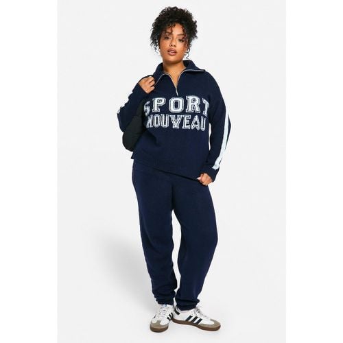 Chándal Plus Deportivo, Navy - boohoo - Modalova