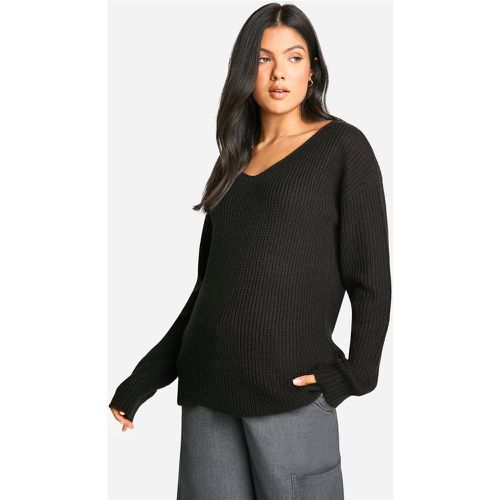 Maglione Premaman Basic con scollo a V - boohoo - Modalova