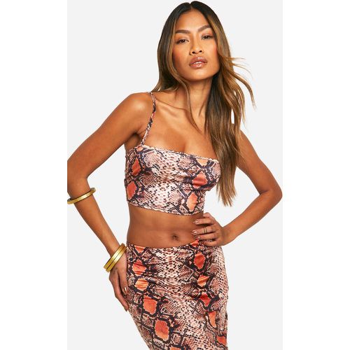 Camisola De Tirantes Con Estampado De Serpiente - boohoo - Modalova