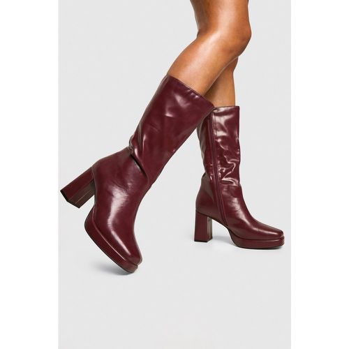 Botas De Caña Alta Con Plataforma - boohoo - Modalova