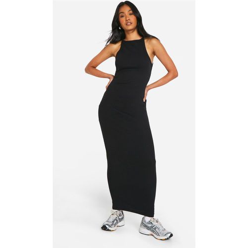 Vestido Maxi Básico De Canalé Con Escote De Nadador - boohoo - Modalova