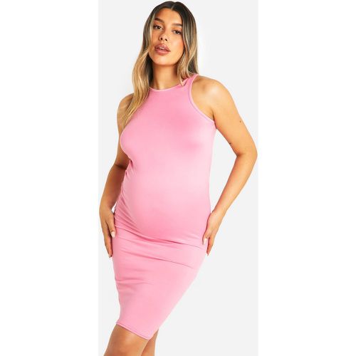 Vestito midi Premaman super morbido con scollo a vogatore - boohoo - Modalova