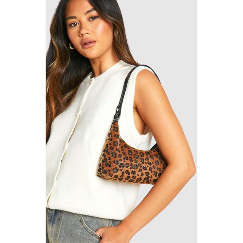 Bolso De Mano Texturizado Con Estampado De Leopardo - boohoo - Modalova