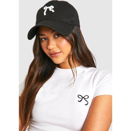 Cappello da baseball con ricamo di fiocco - boohoo - Modalova