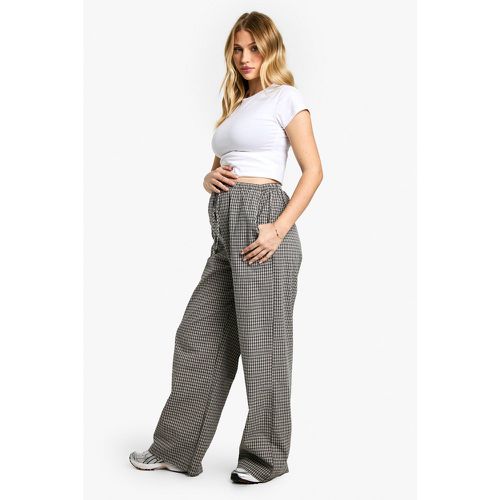 Pantalón Premamá De Cuadros Con Cordón Elástico - boohoo - Modalova