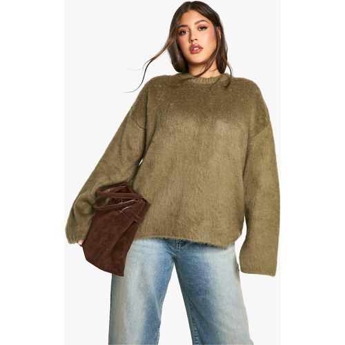 Maglione Plus Size in maglia morbida - boohoo - Modalova