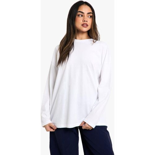 Camiseta Oversize De Manga Larga - boohoo - Modalova