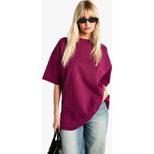 T-shirt Premium oversize morbida al tatto - boohoo - Modalova