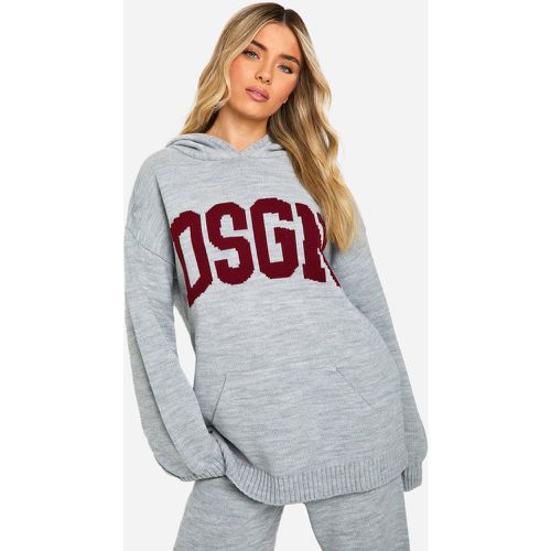 Sudadera Oversize De Punto Con Capucha Dsgn - boohoo - Modalova