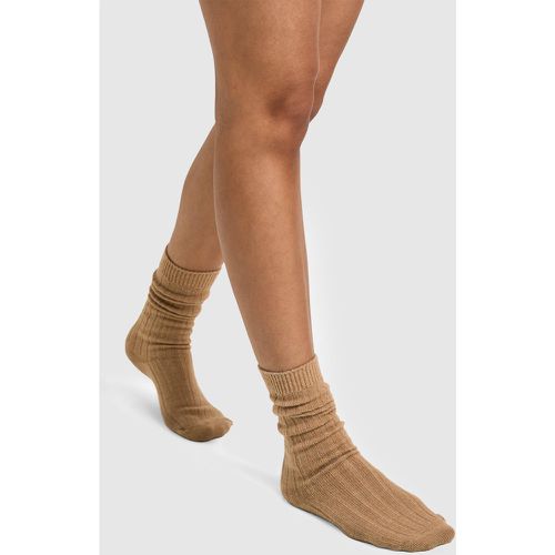 Calzini comodi da casa, Beige - boohoo - Modalova