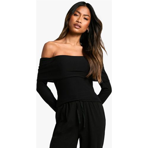 LOUNGE LOUNGE LOUNGE SOFT TOUCH FOLDOVER CON BARDOT - boohoo - Modalova