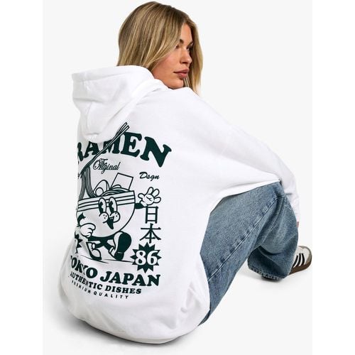 Sudadera Oversize Con Capucha Y Estampado De Tokyo Ramen - boohoo - Modalova