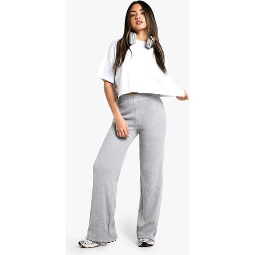 Pantalón De Pernera Ancha Y Canalé De Tela Doble - boohoo - Modalova