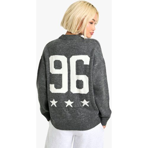 Maglione a girocollo stile Varsity - boohoo - Modalova