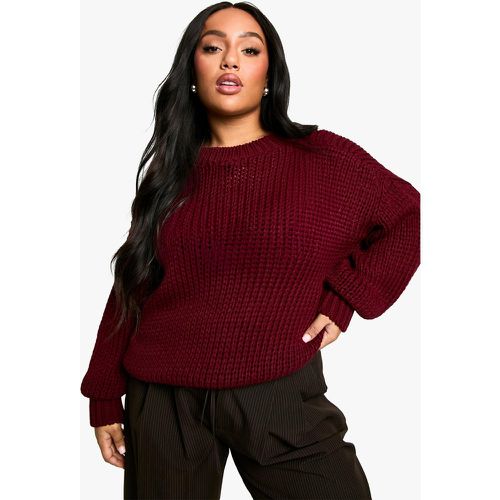 Maglione a girocollo Plus Size oversize - boohoo - Modalova