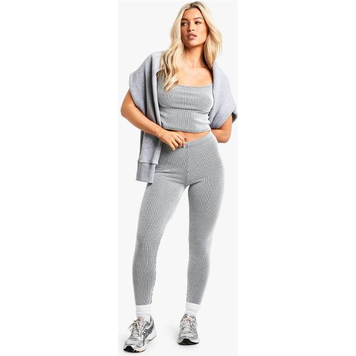 Set canotta & legging in due toni - boohoo - Modalova