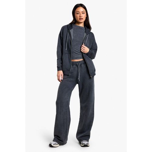 Tall Acid Wash Zip Through 3 Piece Tracksuit - boohoo - Modalova