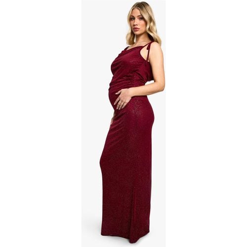 Vestido Premamá Maxi De Malla Con Purpurina Y Espalda Baja - boohoo - Modalova