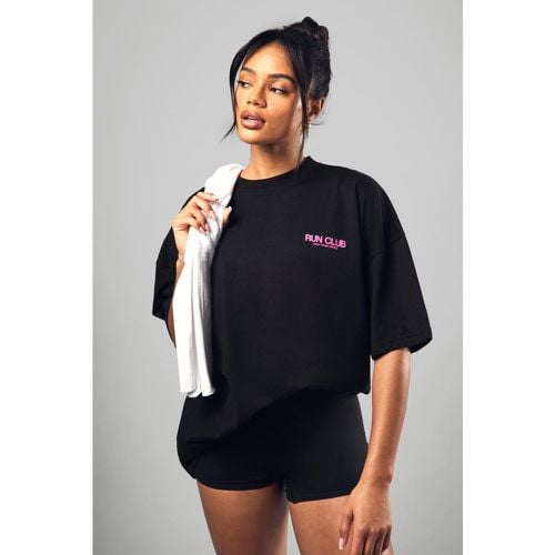 T-shirt oversize Dsgn Studio Running Club - boohoo - Modalova