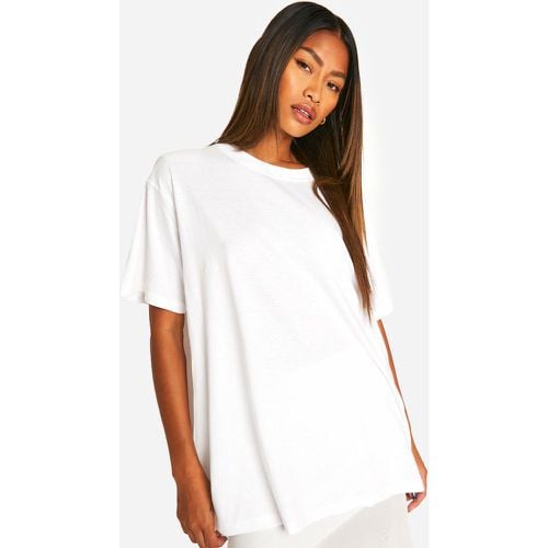 T-shirt oversize con spalline imbottite - boohoo - Modalova