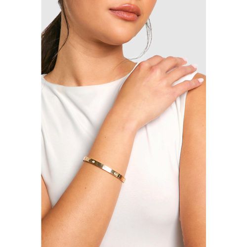 Bracciale rigido a pois con strass - boohoo - Modalova