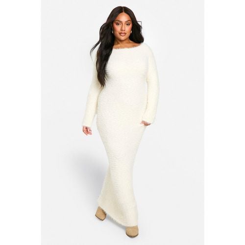 Plus Knitted Long Sleeve Maxi Dress - boohoo - Modalova