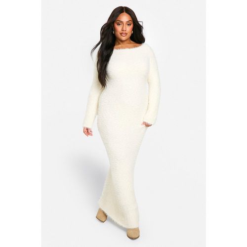 PLUS KNITTED LONG SLEEVE MAXI DRESS - boohoo - Modalova