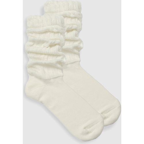 Pack De 2 Pares De Calcetines Holgados De Canalé Suave - boohoo - Modalova