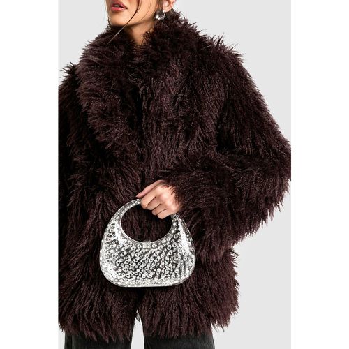 Bolso De Mano De Acrílico Transparente Con Incrustaciones - boohoo - Modalova