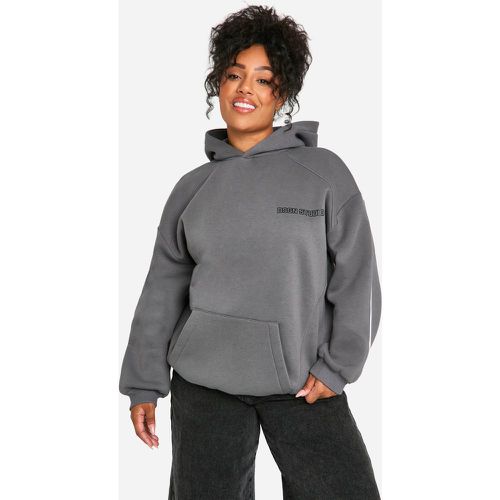 Sudadera Plus Deportiva Con Capucha Y Línea Lateral Dsgn - boohoo - Modalova