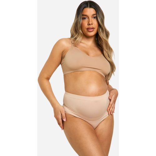 Tanga Premamá Sin Costuras Con Soporte Para La Barriga - boohoo - Modalova