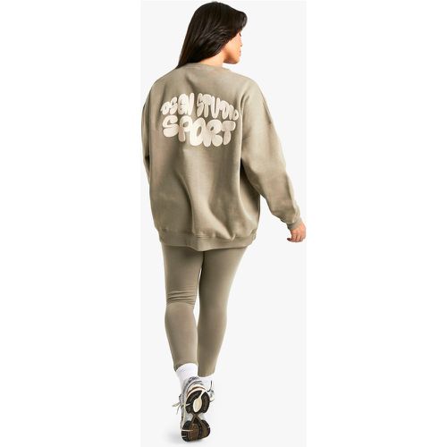 Chándal Plus Con Leggings Y Sudadera Con Estampado Dsgn Studio Sport En Relieve - boohoo - Modalova